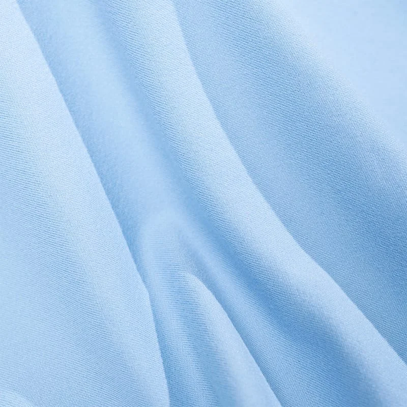 High-stretch fabric with spandex content showing elasticity and recovery properties